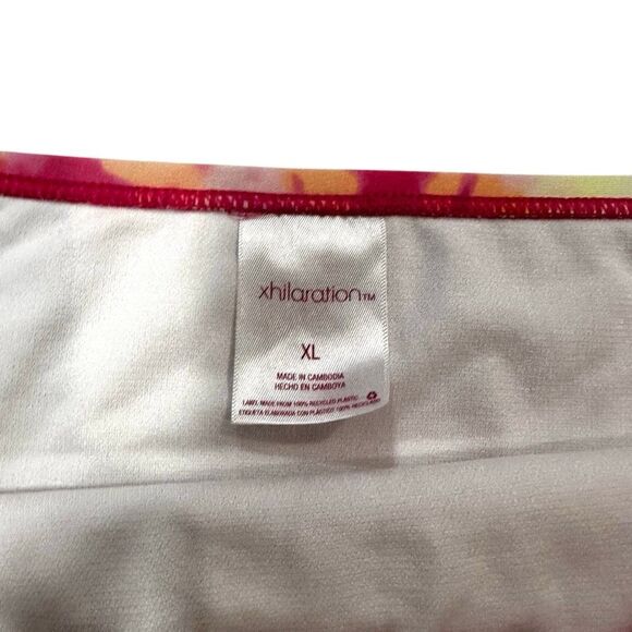Xhilaration Tie Dye High Waisted Cheeky Swim Bikini Bottom Pink White XL - Picture 3 of 3